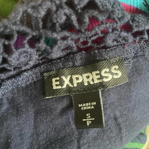 Express Floral Pattern Spaghetti Strap Top - Picture 5 of 5